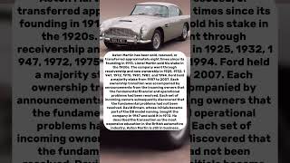 When Aston Martin Changed Owners 8 Times in 100 Years — Every Buyer Said They Would Fix It for Good