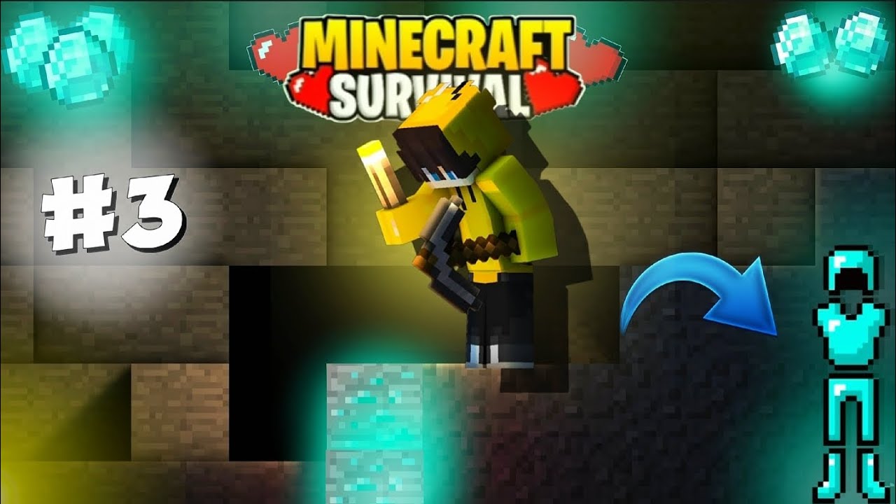 Minecraft survival series #3 diamond armer _🔙 - YouTube