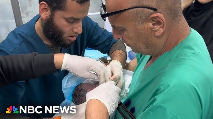 Watch Doctors Save The Baby Of Pregnant Woman Killed In An Airstrike On Rafah