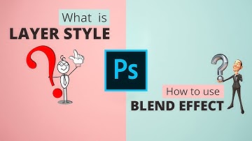 what is Layer style? । How to use the blend effect in Photoshop CC