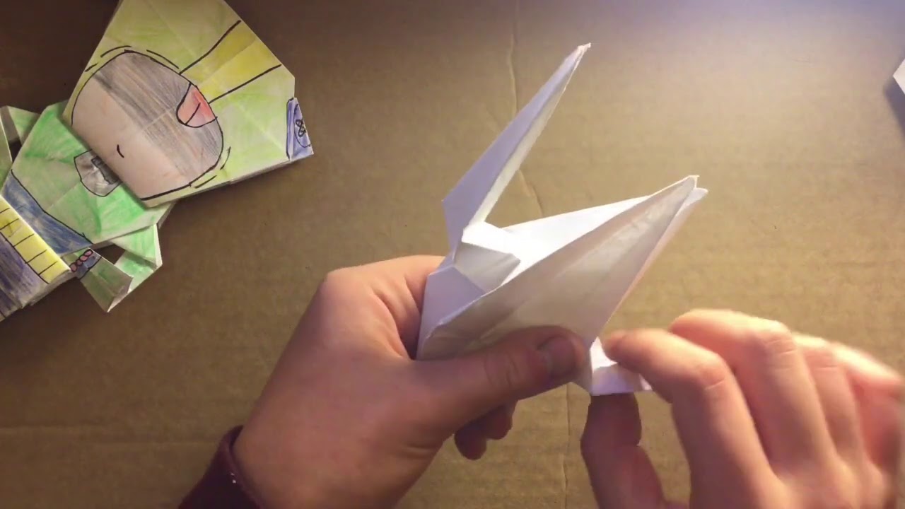 How To Make A Origami Leon From Brawl Stars Youtube - origami de brawl stars