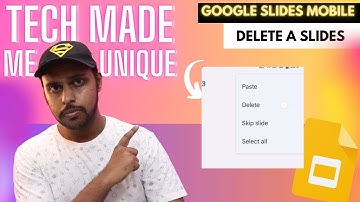 How to delete a slides in google slides mobile