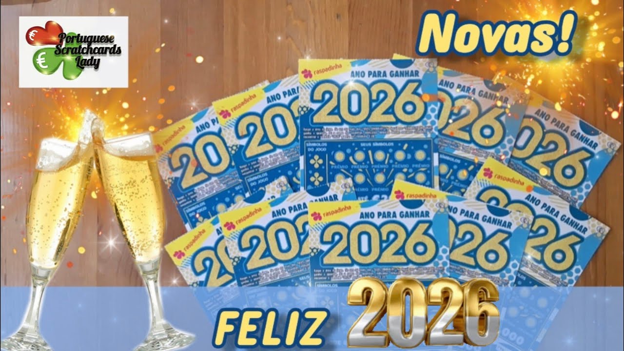 🥳NOVAS RASPADINHAS💥... ANO para GANHAR 2026!!🥳🥂🎊/ SESSÃO FESTIVA?!😉🍾🎊🥂🥳 ...FELIZ 2026 para TODOS!🙏