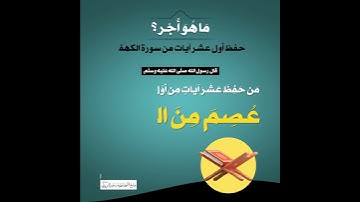 (29) | ما هو أجر حفظ أول عشر آيات من سورة الكهف؟
