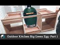 Outdoor Kitchen for Big Green Egg BBQ - Part 1 - Frame assembly, drawers &amp; shelves