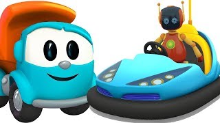 Bumper Cars Cartoon for Kids & Street Vehicles: Leo the Truck and Cars for Kids