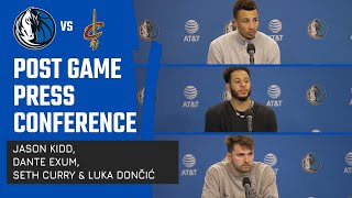 Jason Kidd, Dante Exum, Seth Curry, \& Luka Dončić | Press Conference vs CLE | 12\/27\/23