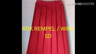 Pola ROK REMPEL / WIRU SD & cara menjahitnya