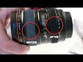 How to clean lens rubber from white grime - Episode 6