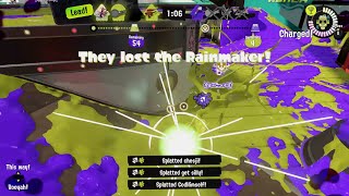 Winning a 3vs4 in Rainmaker | Splatoon 3