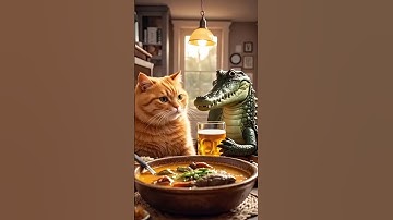 an agile cat 🐈 trap a crocodile 🐊 for his entertainment 😱😭#ai #cat #crocodile #shorts