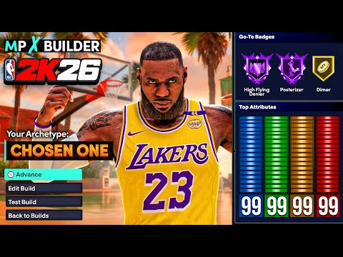 This 6'8 Lebron James Build Is Unfair In Nba 2k26! Best 6'8 Small Forward 2k26