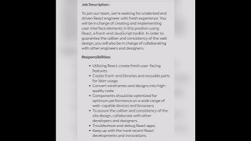 React Developer#fresher #experienced #getemployed #youtubeshorts #reactjsdeveloper#developerjobs