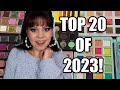 Ranking my top eyeshadow 20 palettes of 2023!!
