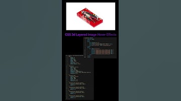 Leman7 : CSS 3d Layered Image Hover Effects - CSS Isometric Design #shorts