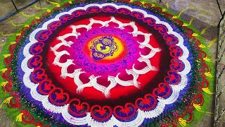 diwali special colourfull and creative Rangoli