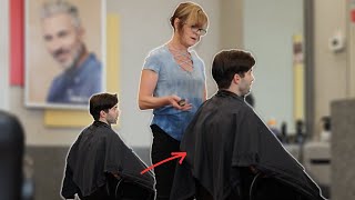 Twin Barber Tag Team Prank