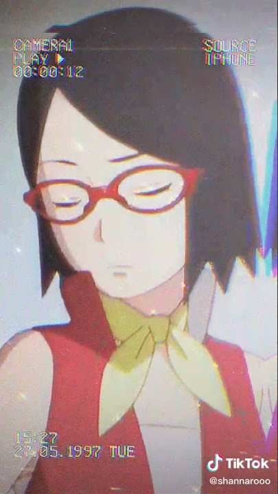 Uchiha Sarada Edit | by @shannarooo (tiktok)