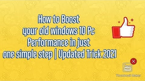 How to boost your PC Performance on Windows10/ Disable Animations Updated 2021 trick