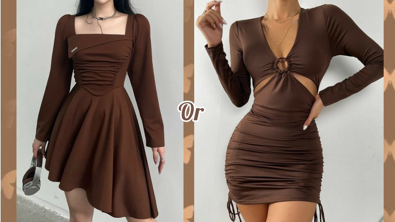 ماذا لو رحتي حفلة بلون البني🤎لو خيروك 😍اختاري