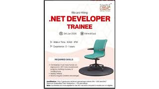 Simplelogic It - .Net Developer Trainee - Hiring