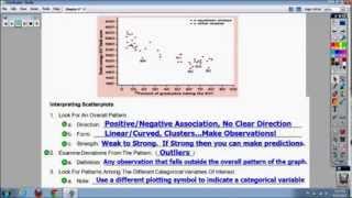 Chapter 3, Lesson #1 - Scatterplots