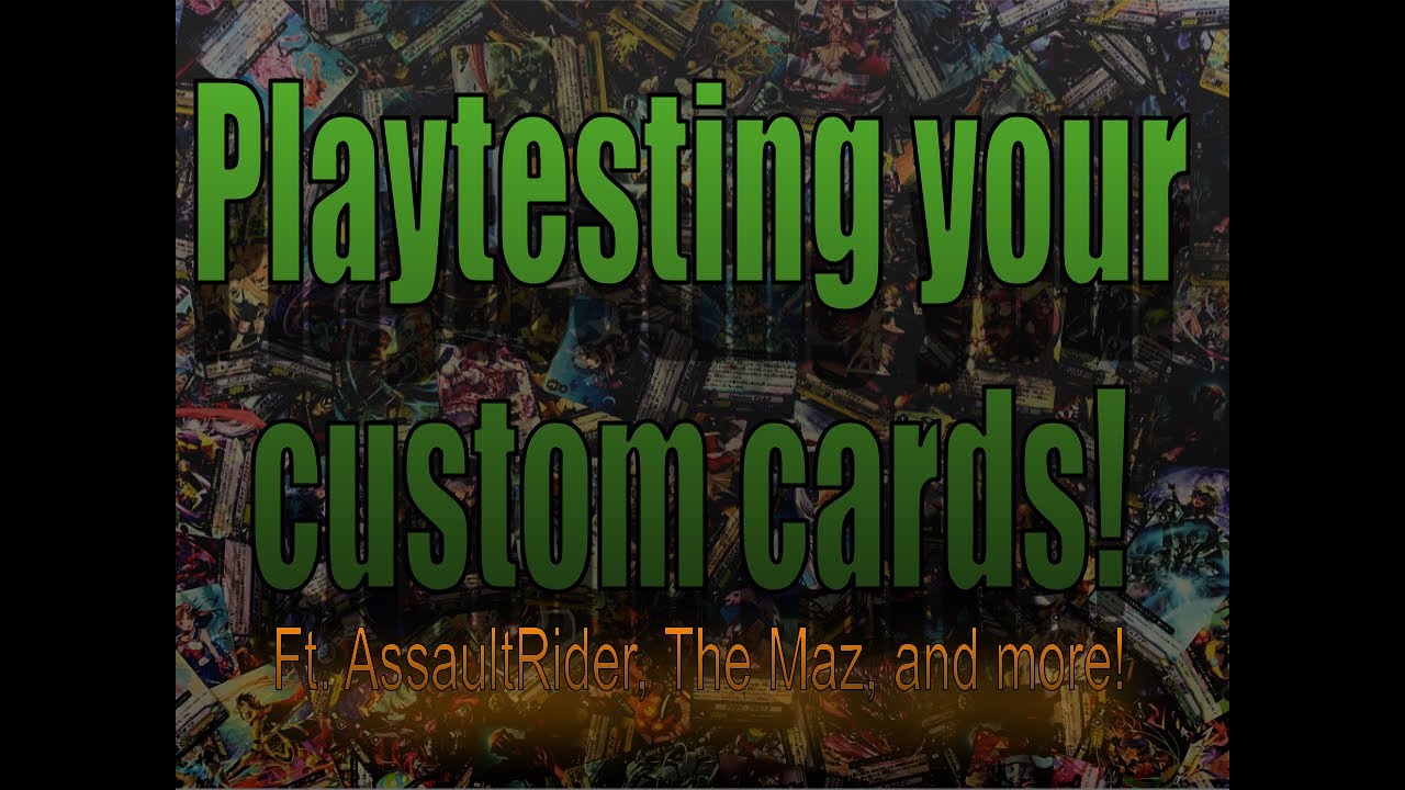 Playtesting Your Custom Cards! - YouTube