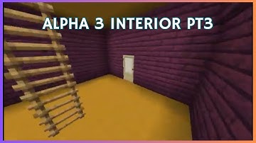 Minecraft Tutorial: How To Make Alpha 3 Interior Final Rooms!