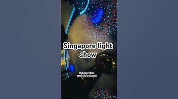 Garden By The Bay light show Singapore #singapore #lightshow #light #shorts #shortvideo #shortsfeed
