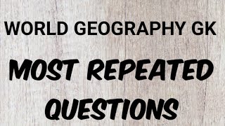 World geography gk/ World gk in English/Important gk questions geography quiz/ Brilliant Topper screenshot 5