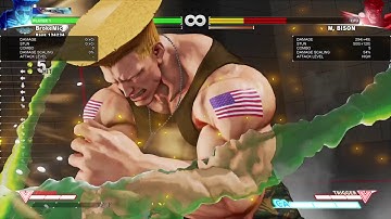 STREET FIGHTER V - Guile combos