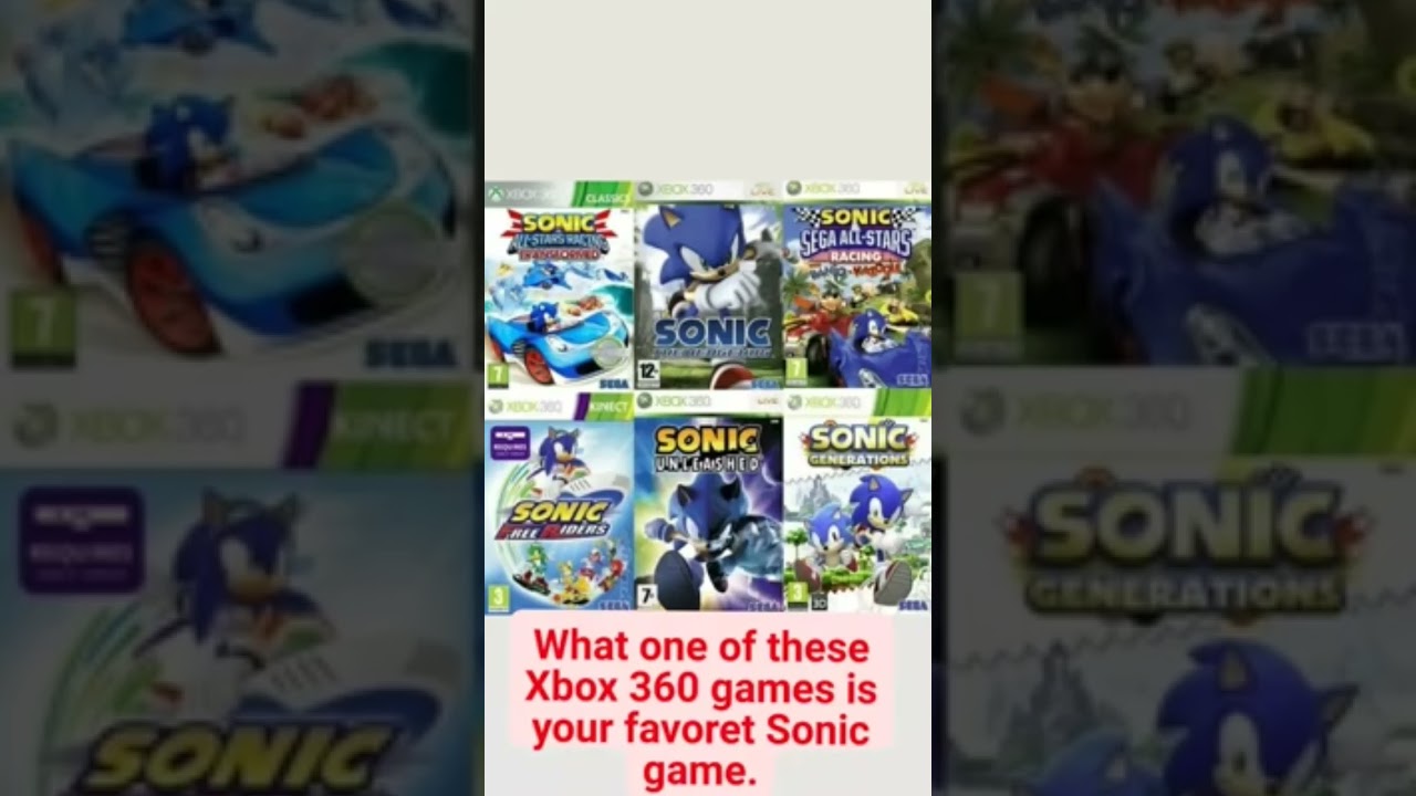 Xbox 360 Sonic games