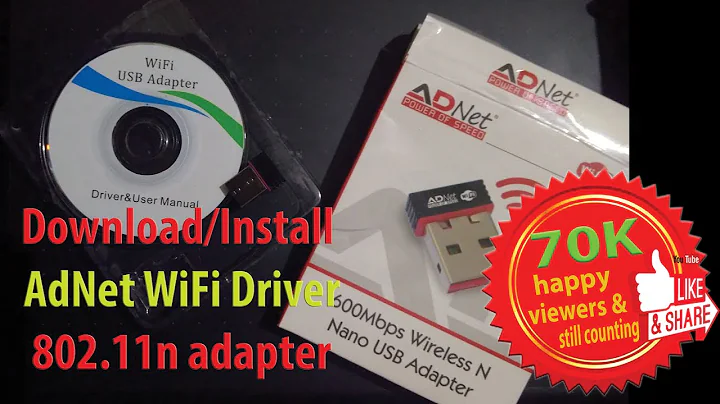 How to install Download Driver for ADNet 600 MBPS Wireless N Nano USB Adapter - Hindi Vidoe
