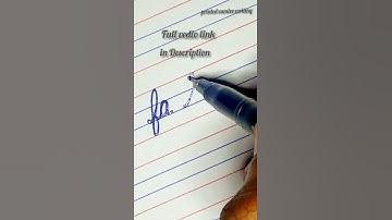 f connect with a-z in cursive handwriting || cursive shorts || printed cursive writing