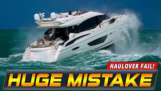 Expensive Yacht Takes A Beating At Haulover Inlet Haulover Boats Wavy Boats