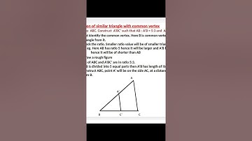 construction of similar triangles with common vertex, geometric construction class 10