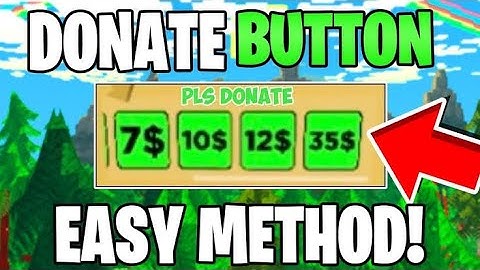 How To Get a DONATION BUTTON in "PLS DONATE" *EASY* - How To Set Up Donations in "PLS DONATE"