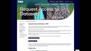PMA Dataset Request Tutorial