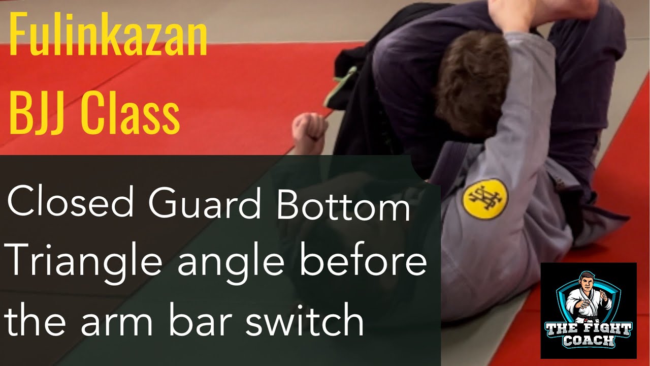 BJJ - Closed Guard - Triangle angle before the arm bar switch - YouTube