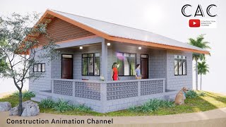 Simple Farmhouse | Tropical House| 10x9m | Two Bedroom