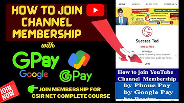 How to Join Youtube membership with Google Pay | Join paid membership with G Pay | Join Button