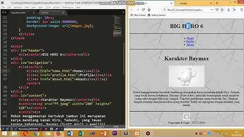Membuat Layout menggunakan HTML dengan CSS