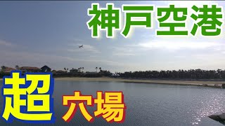 本当は教えたくない！！神戸空港から発着する飛行機をほぼ独り占め出来る場所！神戸空港島西緑地！I really don't want to tell you! Kobe Airport