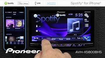 How To - AVH-X5800BHS - Spotify for iPhone
