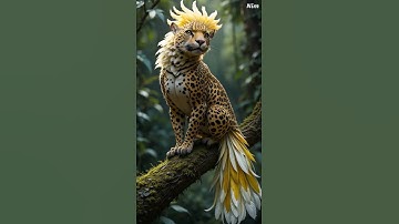 Parrot & Leopard Fusion! | AI-Generated Video #tiger #lion #ai #aitechnology #midjourney