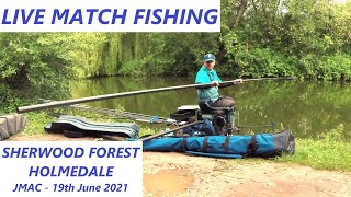 LIVE MATCH FISHING - Sherwood Forest Farm Park -Holmedale Lake- JMAC -19.6.21-Skellydale Trophy RD 3