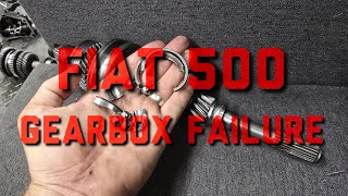 Fiat 500 gearbox teardown, bearing failure