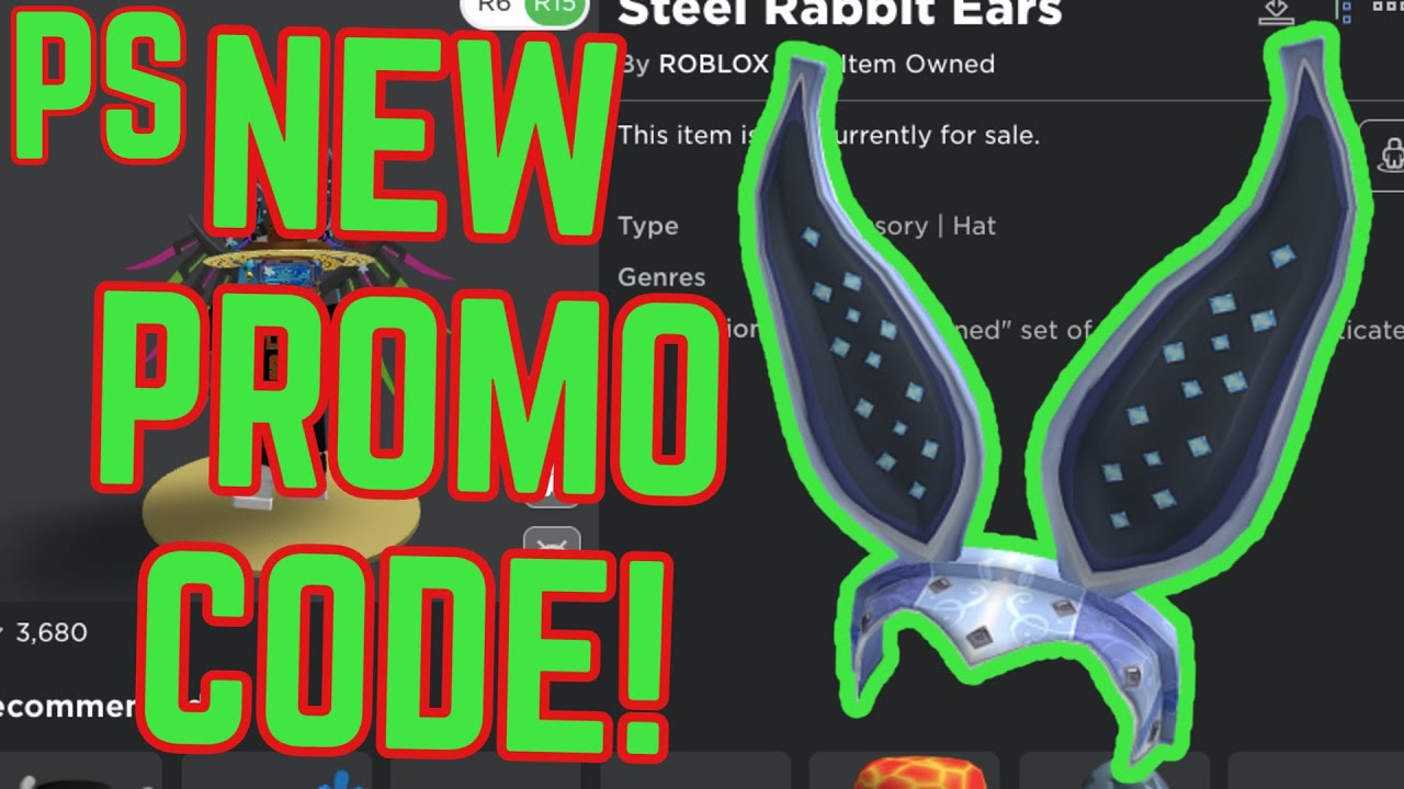 *PROMO CODE* New Promo Code Out! Get Steel Rabbit Ears For Free! YouTube