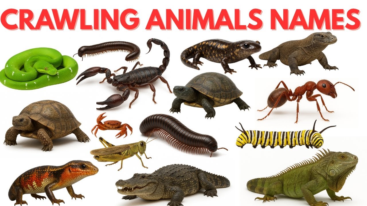 Crawling Animals & Reptiles Names|Meet the Most Incredible Reptiles and ...