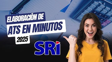 ELABORACIÓN Y GENERACIÓN DE ANEXO TRANSACCIONAL SIMPLIFICADO (ANEXO ATS) UTILIZACIÓN PLANTILLA EXCEL
